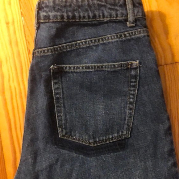 Dark Blue Topshop Mom Jeans with Navy Detailing - Picture 5 of 5